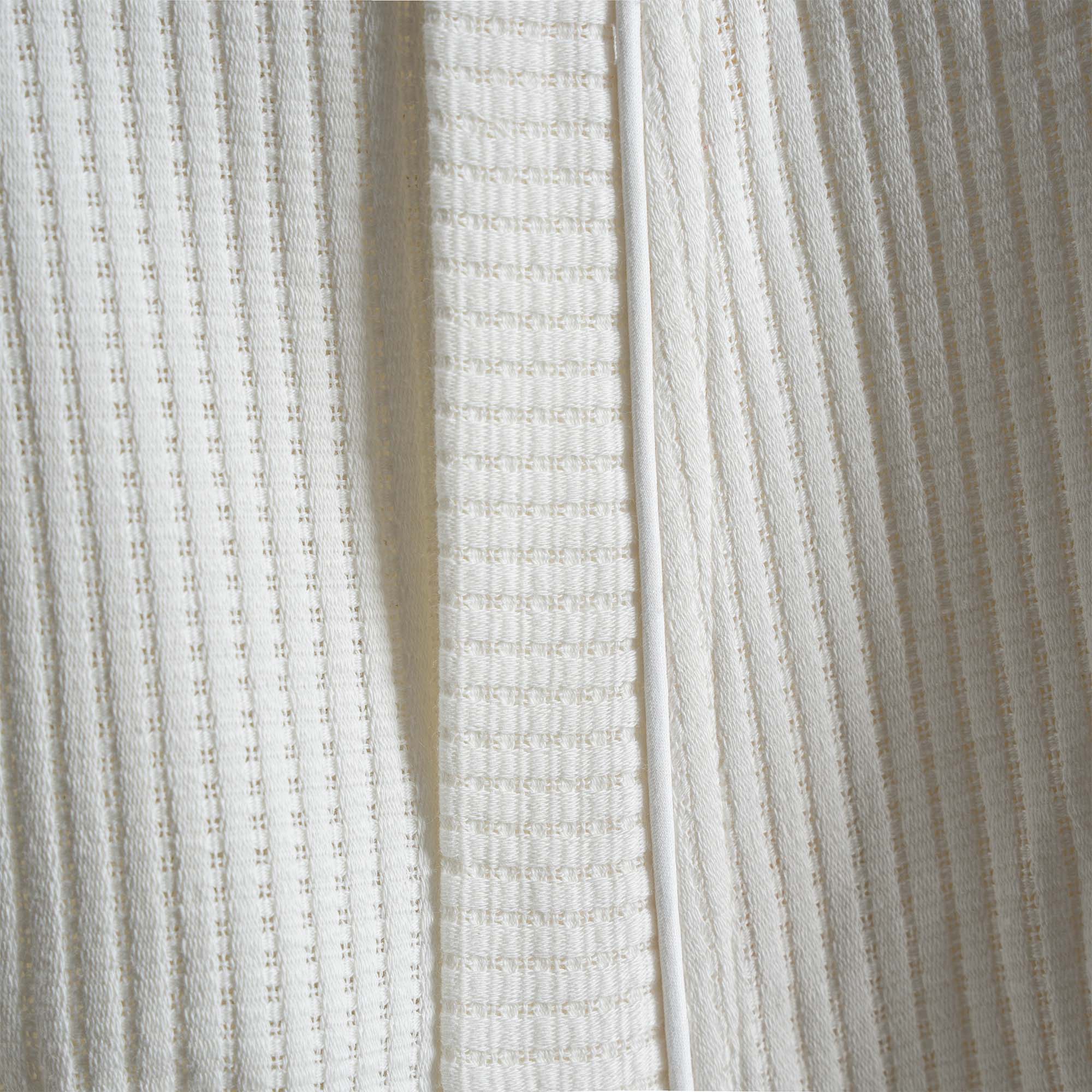 Alessa Organic Cotton Pique Men's Bathrobe Cream