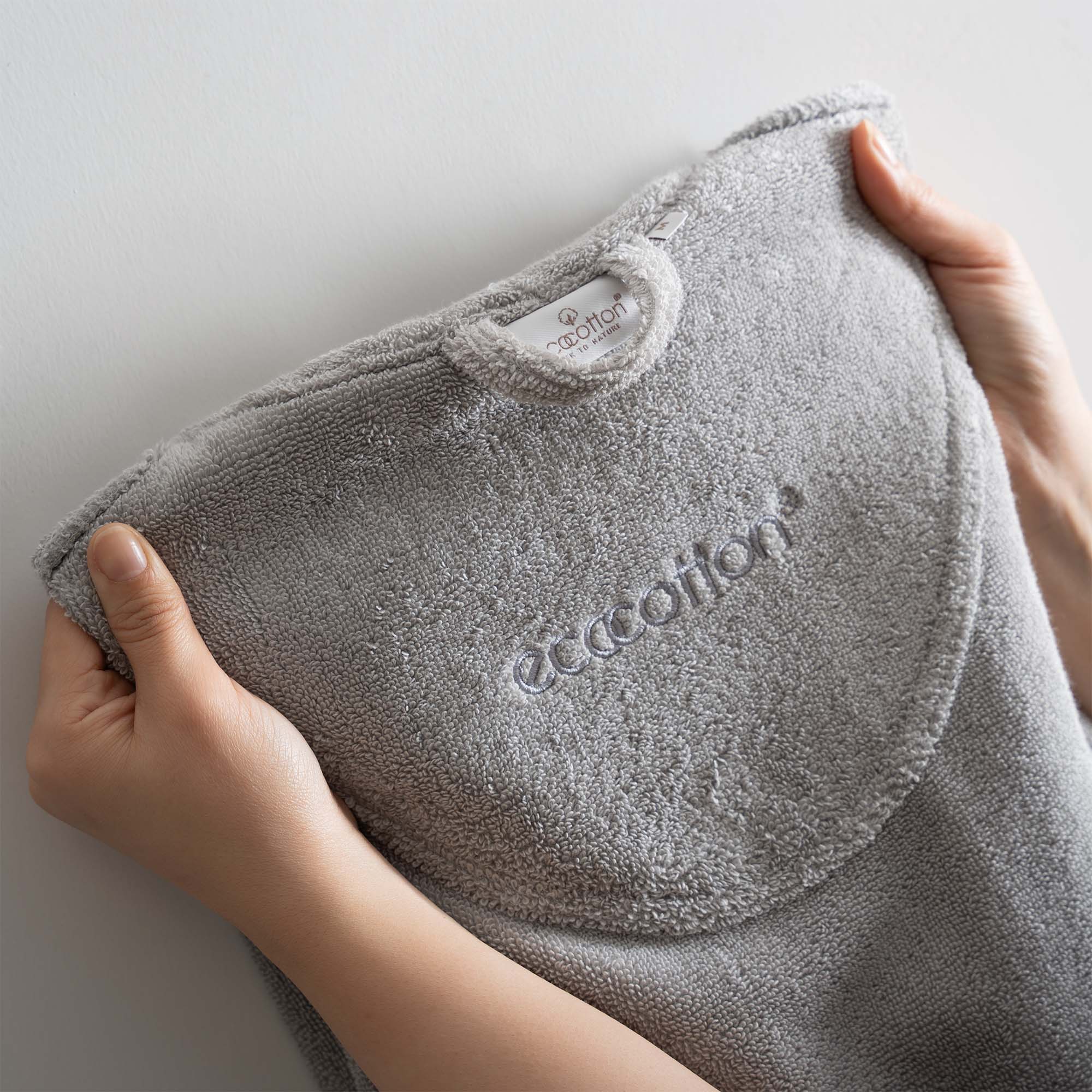 Pure Cotton Organic Cotton Men's Bathrobe Gray